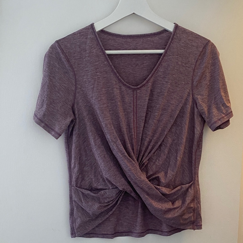 Lululemon Women's Purple Twist Front Top
